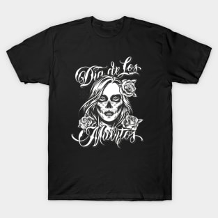 day of the dead - woman skull T-Shirt